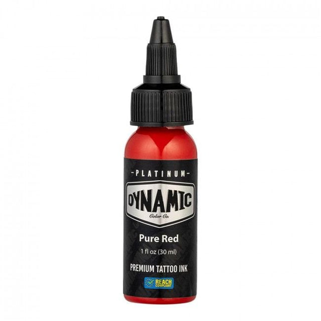 ENCRE DYNAMIC PLATINUM TATTOO INK REACH - PURE RED 30ml - CONFORME REACH