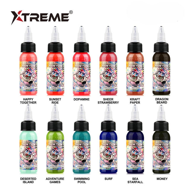 Encres XTreme Ink 12x30ml - MEOW MEOW CARTOON SET