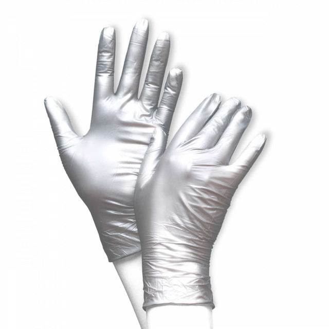 GANTS NITRILE FANCY SILVER - 100 unités
