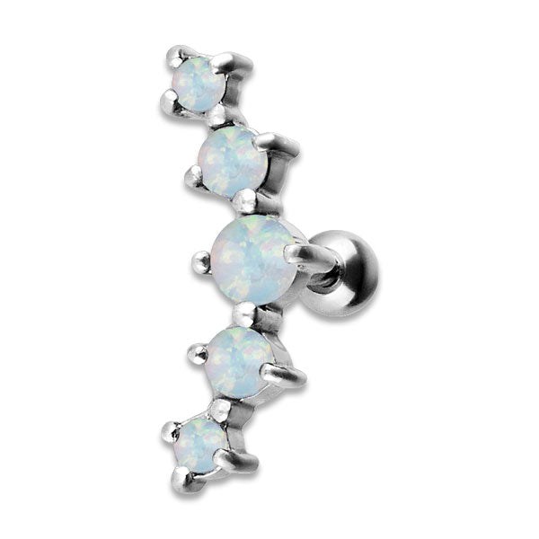 JEWELLED 5 HELIX BARBELL 2/2.5/3/2.5/2