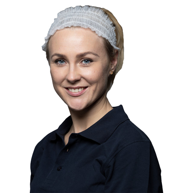 Bandeau à cheveux jetables - Blanc - 100 unités