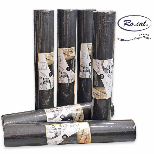 Housse de lit TNT-PLP noire - 60cm x 70mètres - emballage de 6 unités