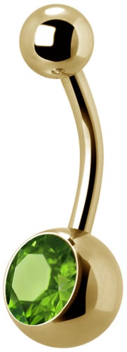 GD 316 8mm JEWEL NAVEL BARBELLS