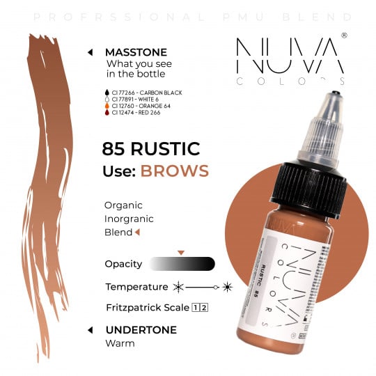 Encre Nuva Colors PMU 15ml - 85 Rustic