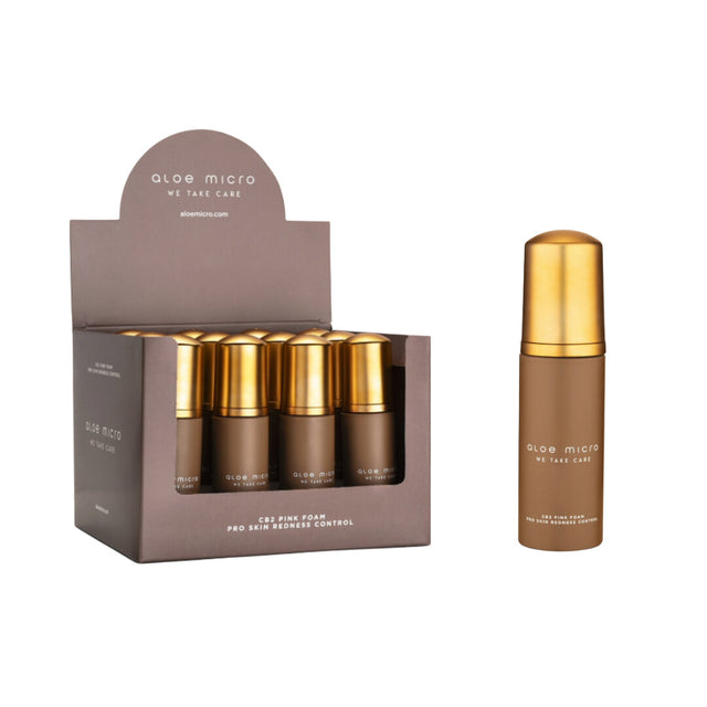 Mousse rose Pro Skin Redness Control ALOE MICRO - Boîte de 12 unités