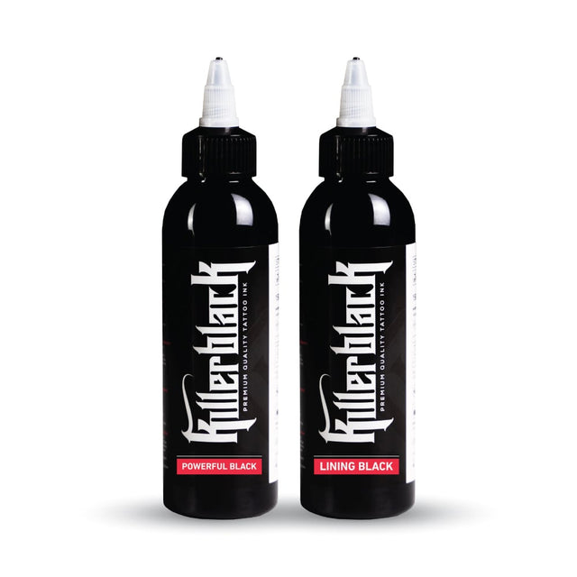 ENCRES KILLERBLACK - LINING BLACK + POWERFUL BLACK- 2X150ml - EUROPE