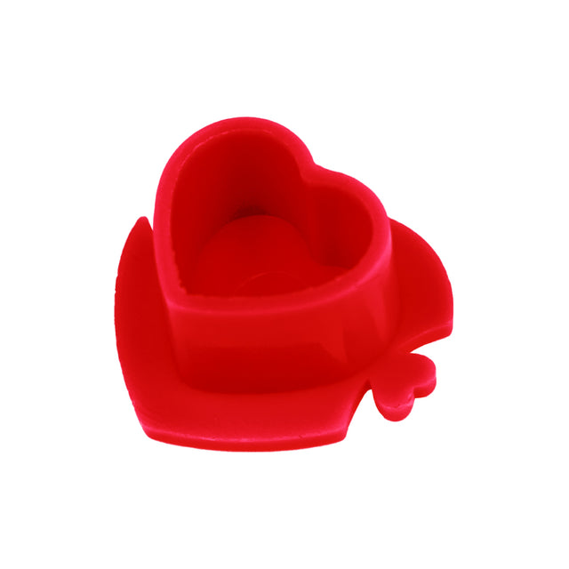 Cups encre en plastique BodySupply en forme de coeur - 200 unités
