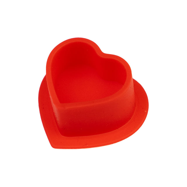 Cups encre en silicone BodySupply en forme de coeur - 100 unités
