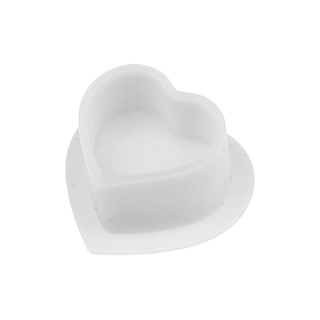 Cups encre en silicone BodySupply en forme de coeur - 100 unités