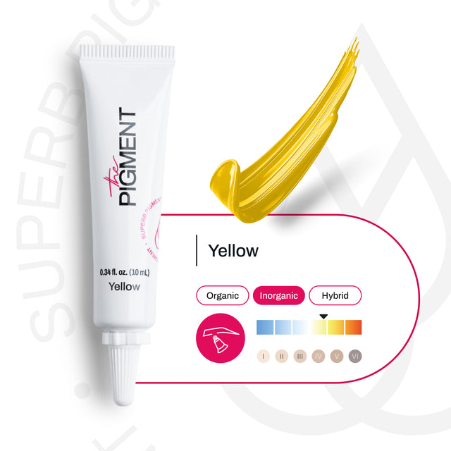 Pigment pour Microblading THE PIGMENT - Yellow - 10 ml
