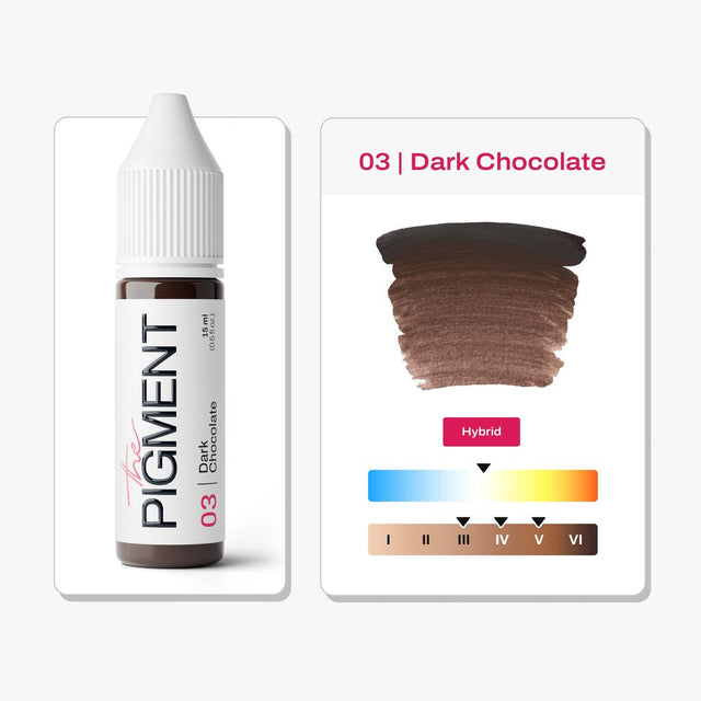 Pigment pour les sourcils et l'eyeliner THE PIGMENT - 03 Dark Chocolate - 15ml