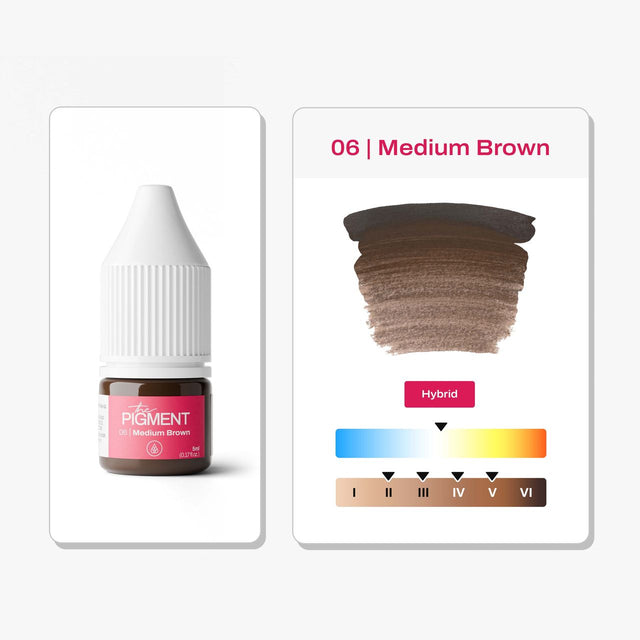 Pigment pour les sourcils THE PIGMENT - 06 Medium Brown - 5 ml