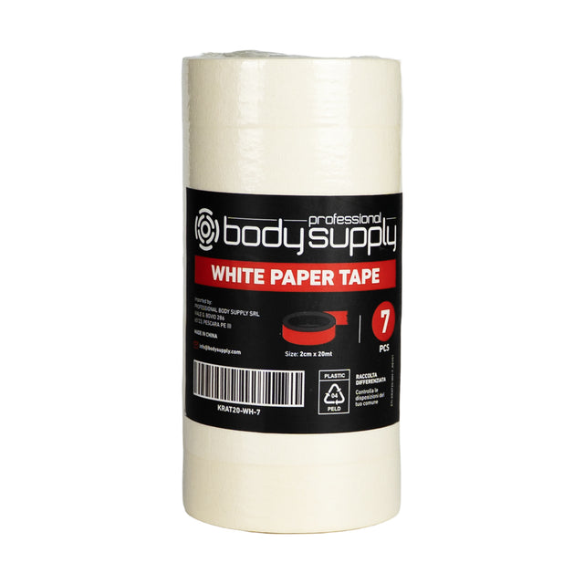 Ruban adhésif en papier Bodysupply - 2 cm x 20 m - 7 unités