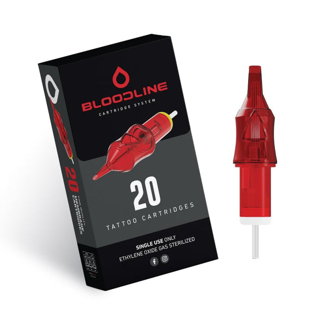 05RM Cartouches BodySupply BLOODLINE 20pcs 0.35mm - Round Magnum Long Taper