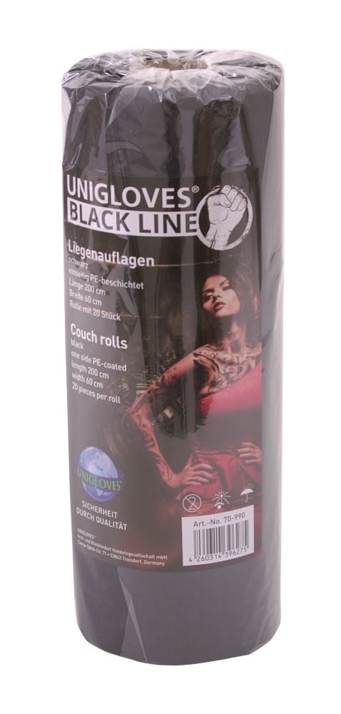 ROULEAU PAPIER POUR TABLE DE MASSAGE - 20 feuilles - NOIR