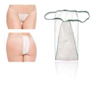Slip blanc pour femme - Emballage individuel - 100 unités