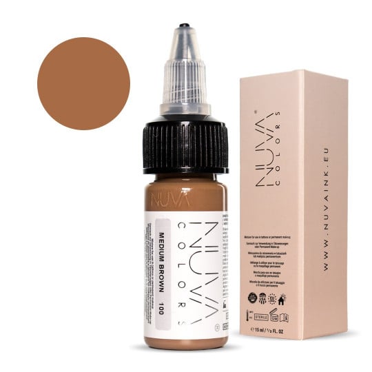 Encre Nuva Colors PMU 15ml - 100 Medium Brown
