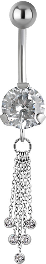 SS 316 JEWEL BANANA WITH DANGLES 1,6x10mm model 32 WH