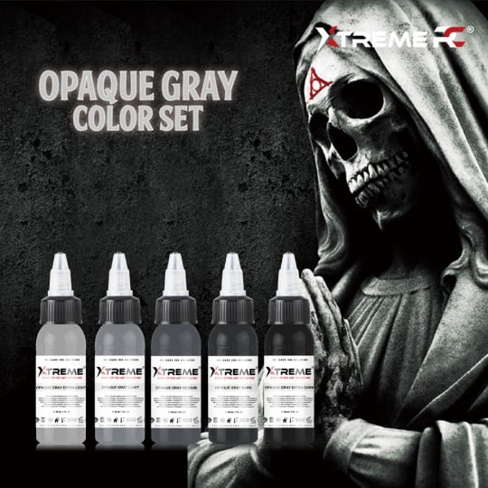 Encres XTreme Ink - 5x30ml - OPAQUE GRAY SET