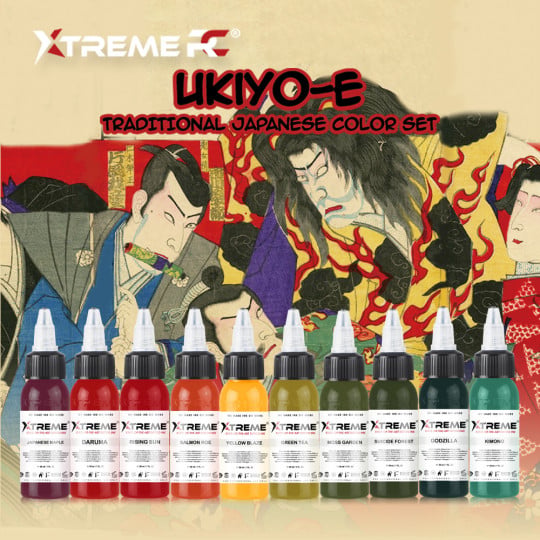 Encres XTreme Ink - 10x30ml - TRADITIONAL JAPANESE COLOR SET