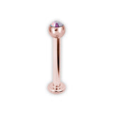 RG 316 JEWELLED LABRET 1,2mm base 4mm
