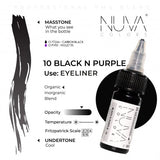 Encre Nuva Colors PMU 15ml - 10 Black n Purple