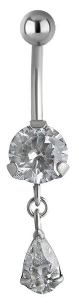 SS 316 JEWEL BANANA WITH DANGLES 1,6x10mm model 29 WH