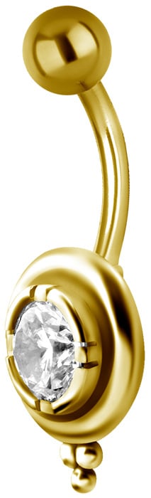 GD 316 JEWEL BANANA 1,6x10mm TRIBAL BELLY - model 27 WH