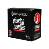 Aiguilles stériles courbées pour piercing BodySupply - 50 unités