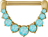 GD 316 JEWELLED NIPPLE CLICKER W/OPALS