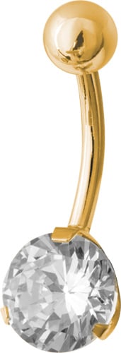 GD 316 BANANA WITH 8mm PRONG SET JEWEL