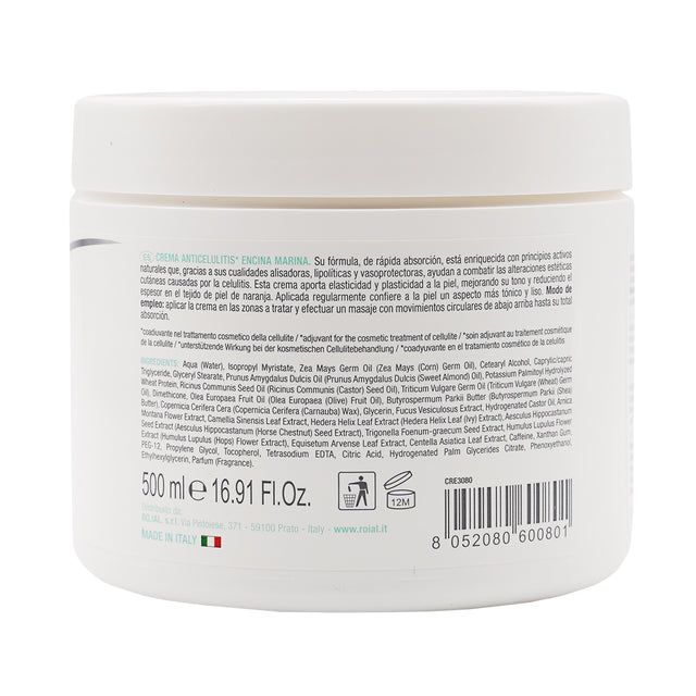Crème réduction de cellulite avec extrait de Chêne de Mer 500ml