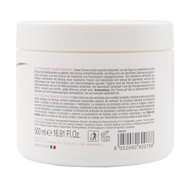 Crème raffermissante avec extrait d'Échinacée 500ml