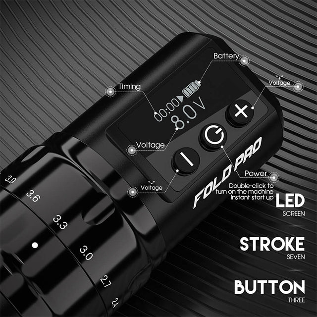 Machine pen sans fil Dragonhawk Mast Fold Pro - Noir