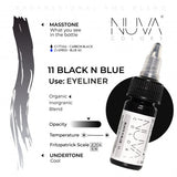 Encre Nuva Colors PMU 15ml - 11 Black n Blue
