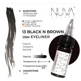 Encre Nuva Colors PMU 15ml - 13 Black n Brown