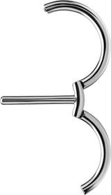 SS 316 DOUBLE NIPPLE CLICKER RING