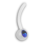 BIOFLEX CLEAR JEWELLED NAVEL BARBELLS