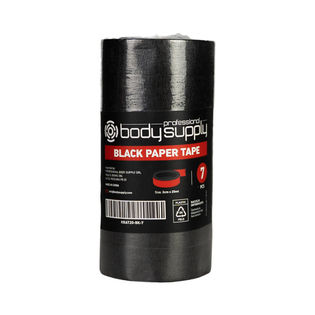 Ruban adhésif en papier Bodysupply - 2 cm x 20 m - 7 unités