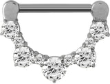 SS 316 JEWELLED NIPPLE CLICKER WH