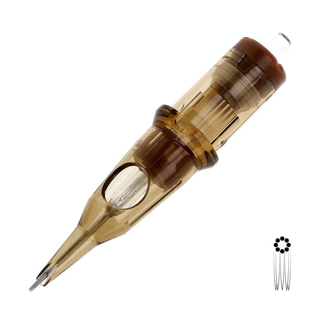 Cartouches Kwadron 0,35mm Long Taper Empty Round Liner 08RL