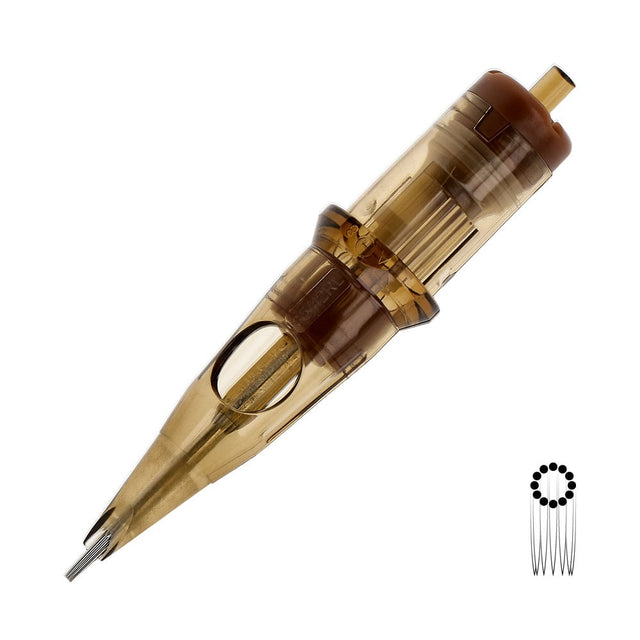 Cartouches Kwadron 0,35mm Long Taper Empty Round Liner 12RL