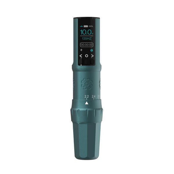 Machine de maquillage permanent à course réglable Microbeau E.L.B. - Bleu Cascade