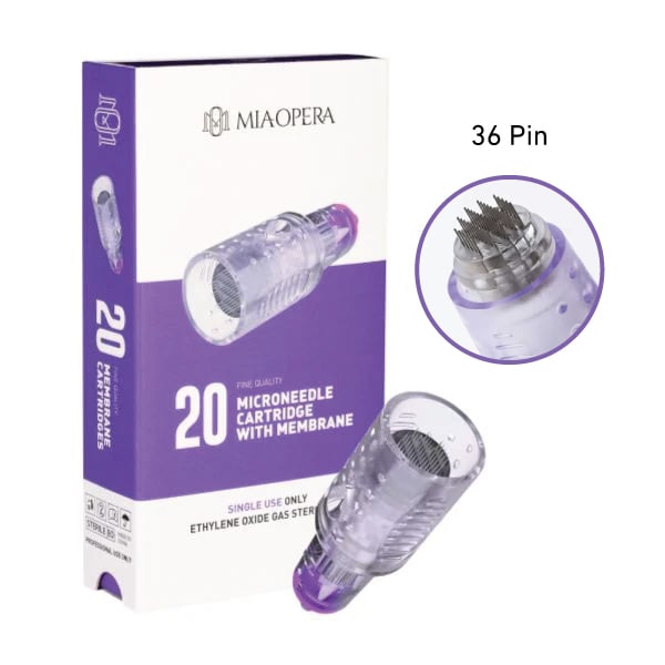 Cartouches MiaOpera Needling - 36 aiguilles - 0,25mm - 2,5mm de longueur - 20pcs