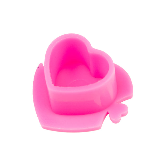 Cups encre en plastique BodySupply en forme de coeur - 200 unités