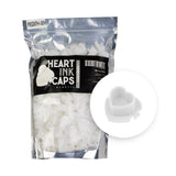 Cups encre en plastique BodySupply en forme de coeur - 200 unités