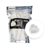 Cups encre en silicone BodySupply en forme de coeur - 100 unités