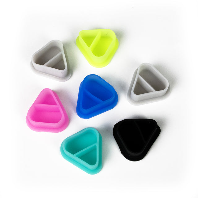 Cups encre triangulaires en silicone 2 en 1 BodySupply - 80 unités - 22mm
