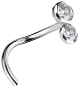 TT PREMIUM JEWEL NOSE STUDS, 0,8mm mod. 02 -WH