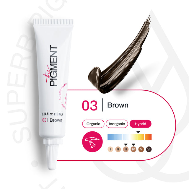 Pigment pour Microblading THE PIGMENT - Brown 3 - 10 ml